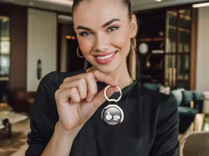 Metal Personalized Keychain Alloy Minimalist